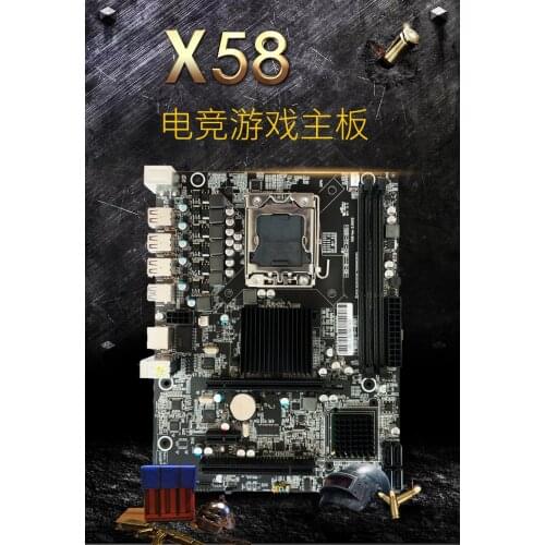 X58 LGA 1366 motherboard supports reg ECC memory server and Xeon processor new