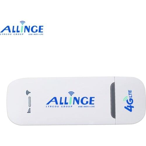 ALLINGE Unlocked Mini 4G Dongle USB LTE Ufi Mobile Data Wireless Router Network Wifi Hotspot Modem with Sim Card Slot