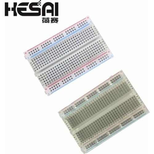 Mini Bread Board/Breadboard 8.5cm x 5.5cm 400 Holes Transparent/White DIY Electronic Experimental Universal PCB