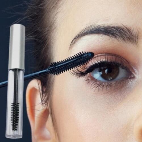 10ml Mascara Bottle Reusable Leak-Proof Soft Brush Easy Cleaning Multipurpose Transparent Empty Eyelash Liquid Tube for Make Up