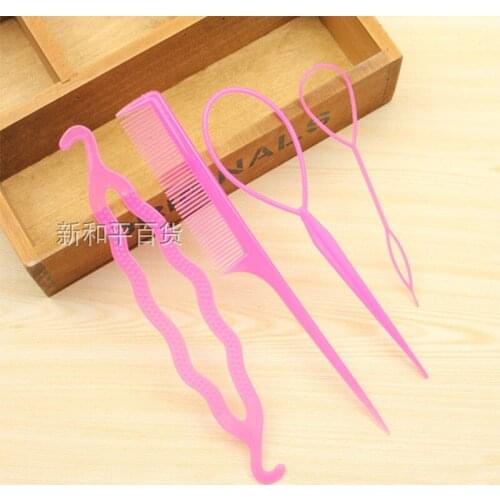 Hair Dispenser Set Pull Hair Needle Through Hair Needle Ball Head Bud Hair Styling Tool