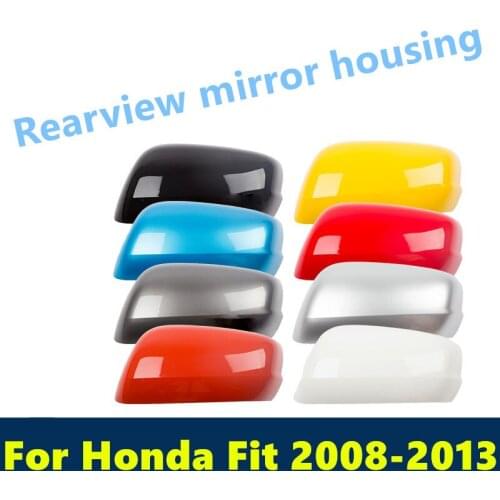 For Honda Fit 2008-2013 Car Rear-view Mirror Covers Shell Rearview Mirror Edge Guards Cover Exterior decoration car Accessories