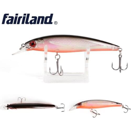 New Arrival 1pcs Lifelike Minnow 11cm/4.3in 13.5g/0.48oz Hard Baits Fishing Lures 10 colors Artificial Plastic Fishing Wobblers