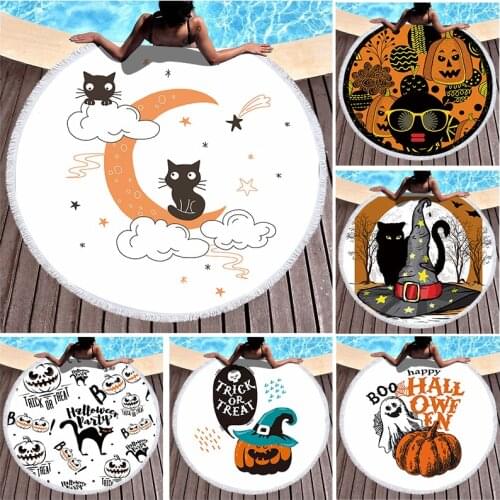 Halloween pumpkin bat large beach towels miraculous microfiber towel beach towel Beach mat Bath towel Towel beach Towels Towel