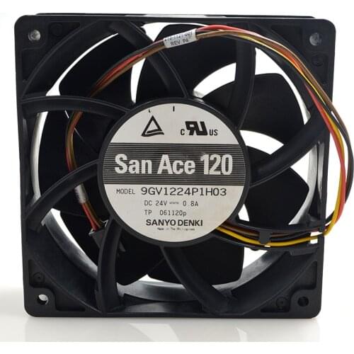 FOR Sanyo 9gv 1224p1h03 12cm 12038 24V 0.8A large volume frequency conversion industrial computer cooling fan