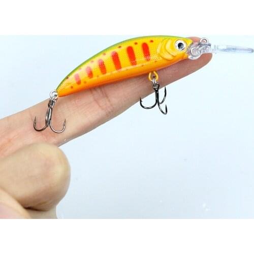 Fishing Lures mini 6.2g72mm sinking Minnow Wobbler Tackle Crankbait with Treble Hooks Fishing lure carp fishing tackles