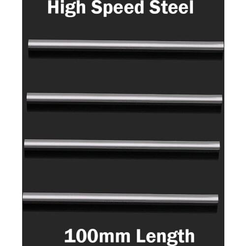 1mm 1.5mm 2mm 2.5mm 3mm OD 100mm Length High Speed Steel HSS Jobber Drill Bit Boring Round CNC CuttingTurning Lathe Tool Bar Rod