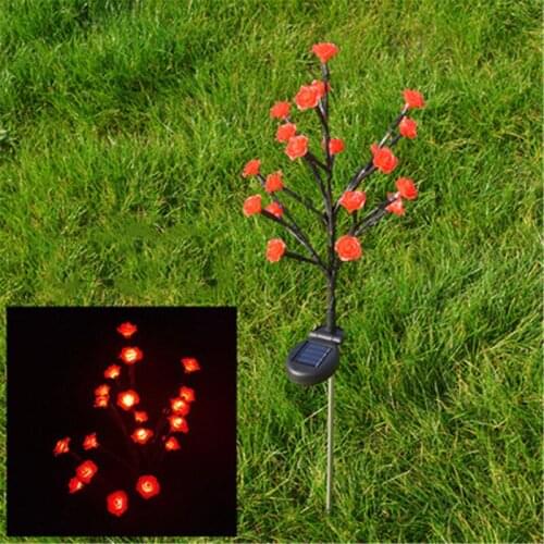Cherry Flower Led Solar String Light for Home Garden Decoration Waterproof Christmas Party Fairy Lights Outdoor Solar Lamp