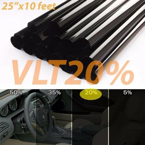50x100cm 20% VLT Black Pro Universal Car Auto Home Glass Window TINT Tinting Film Car Window Foils Tint Glass Film Sticker