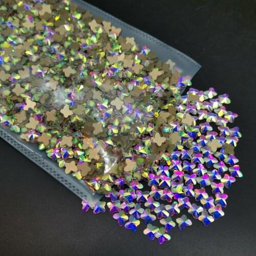 Hight Quality Multi Shape 720pcs/bag Glass Crystal Stone Decoration Design Flatback Nail Art Fancy Rhinestone