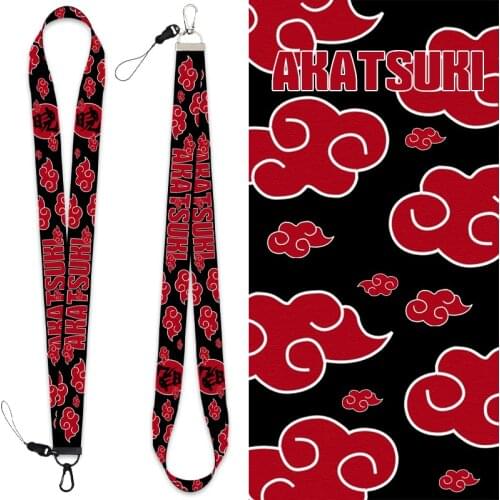 Xiangyun Japan Animation Akatsuki Ninja Lanyard Keychain Peripheral Pendant Detachable Cassette Rope Wristband