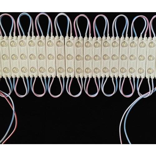 Black LED RGB/white/warm white/red/green Modules Injection ABS Plastic 5050 SMD Led Modules 3Leds/0.72W Led Backlights String