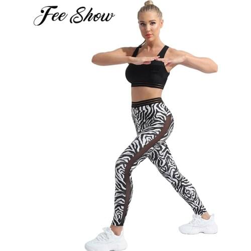 2Pcs Women Yoga Workout Outfits Gym Sport Sets Sleeveless Criss-Cross Top High Waist Fitness Leggings Tummy Control Sports Suit