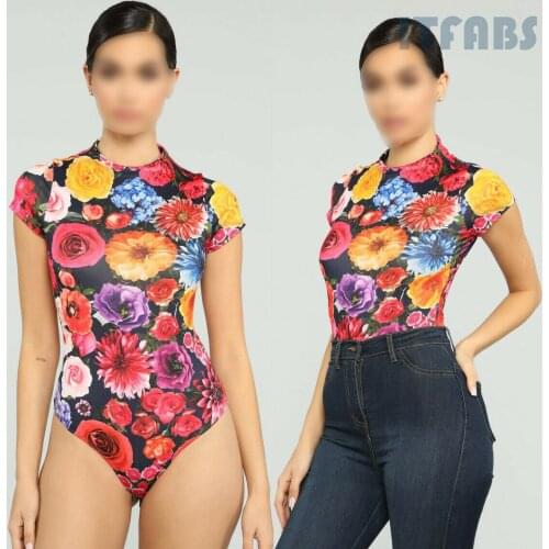 2019 Sexy One Piece Swimsuit Tropical Swimwear Women Monokini Print Bodysuit Bandage Brazilian Vintage Bathing Suit Beach Wear