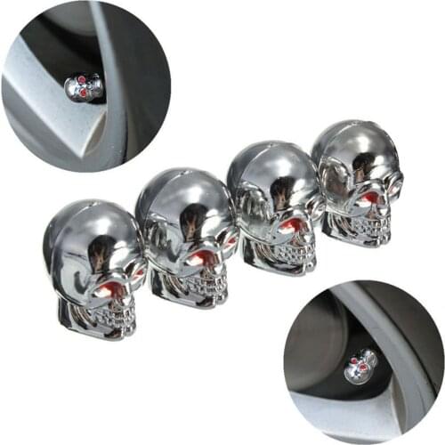 4Pcs Aluminum Alloy Road MTB Track Racing Bike Tube Tyre Bicycle Tire Wheel FV French Valve cap Presta Skeleton AIR Valve Caps