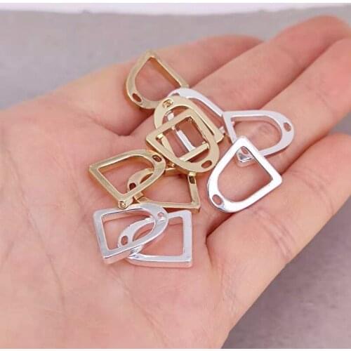 Hzew 5pcs two color Horseshoe Toggle pendant charms for women jewelry