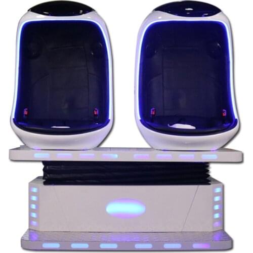9D VR Egg chairs doule players Virtual Reality games 90 videos simulator game machine