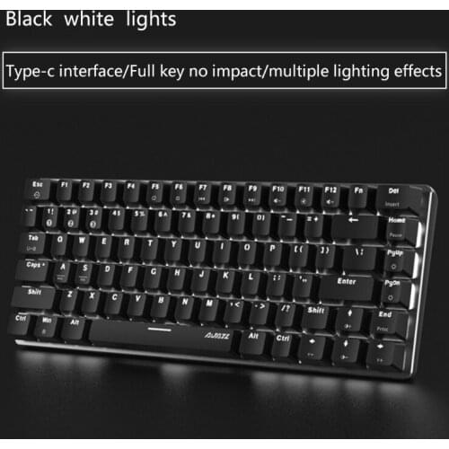 Ajazz AK33 Mechanical Gaming Keyboard LED RGB Backlight Switch 82 Keys Bluetooth Q81F