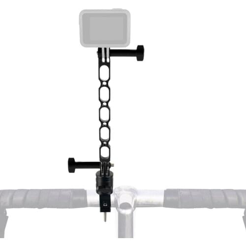 BGNING Aluminium Extension Arm Pole Mount Helmet Tactical Grip Selfie Stick Tripod Protective Case Bike Clip for Gopro 8 Camera