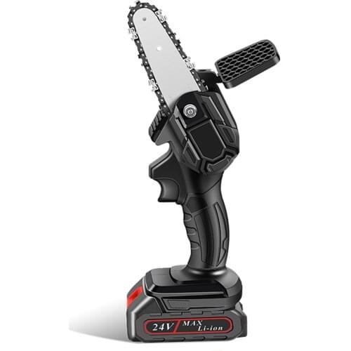 Chainsaw Handheld Rechargeable Powered Chainsaw Electric Protable Chainsaw Wood Cutter Pruning Shears Chain Saw for Garden
