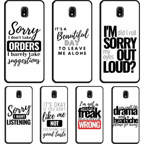 SARCASM BAD QUOTES ADULT ATTITUDE JOKES Case For Samsung Galaxy J5 2017 A3 A5 J1 J3 J7 2016 J4 J6 A6 A8 Plus A7 A9 J8 2018 Coque