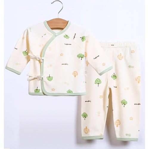2020 Baby Pajamas Baby Set For Boys Girls Newborn Sleep Clothes Autumn Clothing Winter Suit 0 Month 100% Cotton