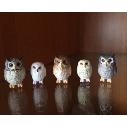 Figure doll toy gift model cup owl 5pcs/set