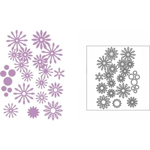 New Forever Happy Daisy Craft Embossing Mold 2021 Metal Cutting Dies for DIY Decorative Scrapbooking Album Card Making No Stamps