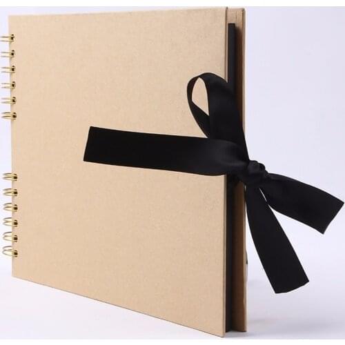 80 Page Black Photo Album DIY Scrapbook Paper Craft Album Scrapbooking Picture Albums for Wedding Anniversary Home Memory Book