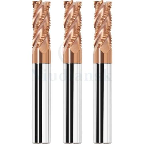 HRC 55 Tungsten steel coarse skin milling cutter High-quality coating Carbide rough leather knife Rough milling cutter for steel