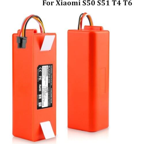 5200mAh/6500mAh li-ion Battery for xiaomi mi robot roborock S50 S51 T4 T6 S55 Robotics cleaner parts Vacuum Cleaner accessories