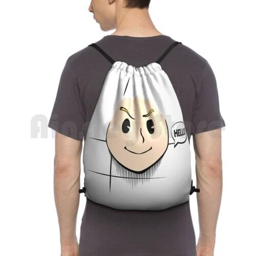 Mirio Togata-Pop In Hello! Backpack Drawstring Bag Riding Climbing Gym Bag Anime Manga Bnha Boku No Hero All Might Mirio