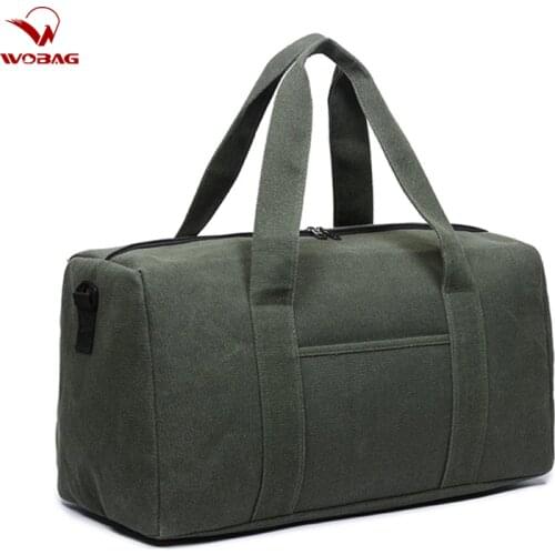 Fashion Casual Canvas Men Handbag 2020 New Women Weekend Outdoor Travel Bag Large Capacity Duffel Bag