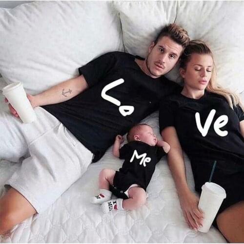 T-shirt Outfits Mother And Daughter Dresses And Father Son Baby Boy Girl Family Matching Family Outfits Mommy and Me Clothes