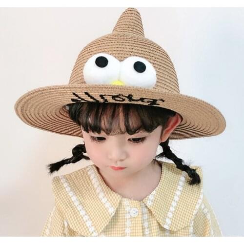 New Kids Summer Hat Girl Boy Beach Sun Protection Hats Panama Straw Hat Sombreros De Sol Chapeau De Paille Accessories Baby Cap