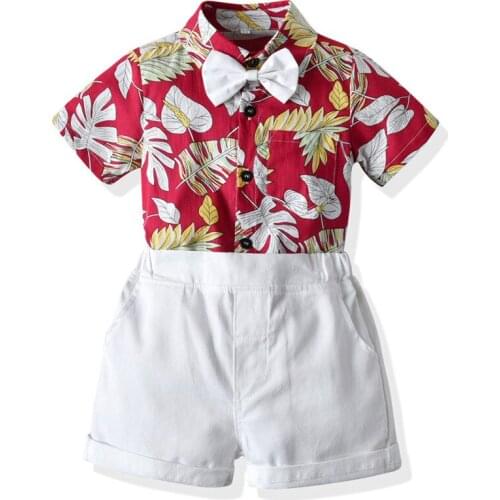 Clothes Kids Boy Suit Newborn Fashion 100% Cotton baby boy newborn clothes Birthday Summer Baby Boy Clothing Suit Gentleman