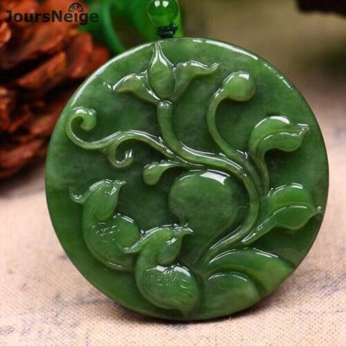 Wholesale Fine Green Natural Stone Pendants Magpies Pendant Necklace Lucky For Women Bead Sweater Chain Necklace Fashion Jewelry