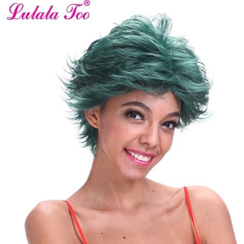 Short Dark Green Synthetic Wig For Women Or Men My Boku no Hero Academia Deku Wig Izuku Midoriya Anime Costume Cosplay Wig
