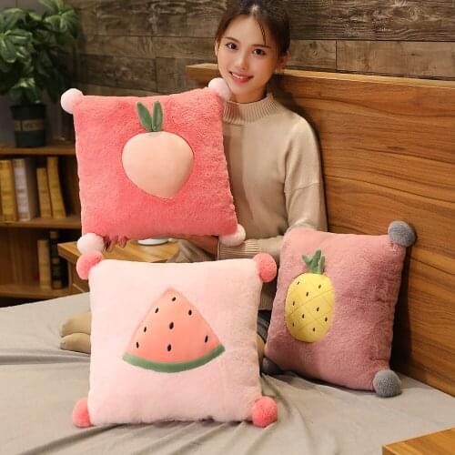 50cm Cactus Stuffed Strawberry Carrot Pineapple Plush Toy Soft Gift for Girl Cute Plush Food Plush Pillows Fruit Pillow Baby Toy