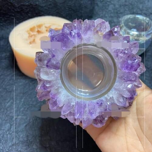 Transparent Silicone Mould Resin Dried flowers Decorative Craft DIY crystal cluster storage Mold epoxy resin molds for jewelry