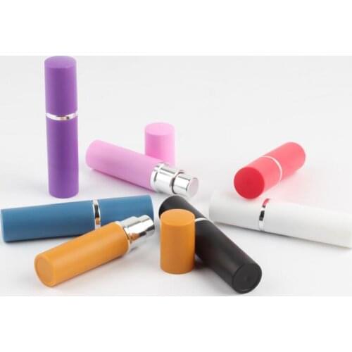 5ml Empty perfume bottle Aluminium Anodized Compact Perfume Atomiser Fragrance glass scent-bottle LX1029