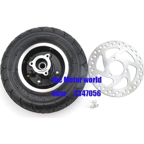 8" Electric Scooter Tyre With Wheel Hub with Brake disc 200x50 Inflation Tyre&inner tube Electric Vehicle Aluminium Alloy tire