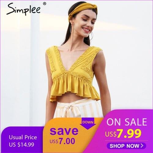 SIMPLEE Women's Cropped Tank Tops