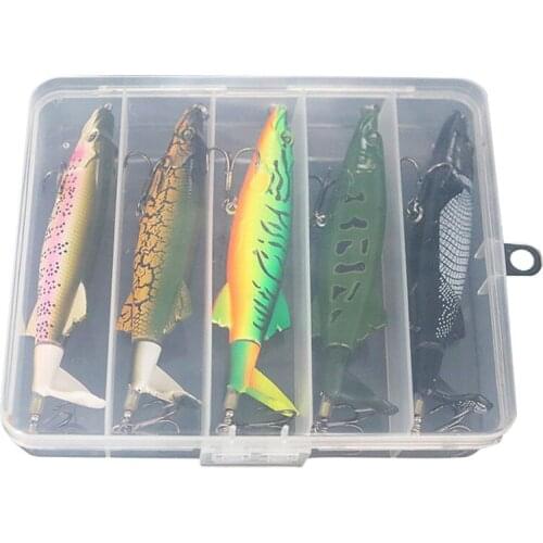 Brand new bait 5 pcs. 13 cm/16 g hard bait propeller tractor wave climbing floating pencil bait artificial bait fishing