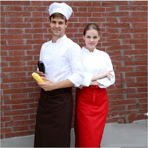 Hotel chef uniforms mens short sleeve summer double breast shirt coats stylish chefwears clothes free shipping