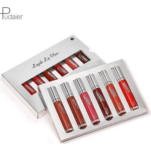 Pudaier Moisturizing Lipstick Long Lasting for Lip Makeup 12 Colors Liquid Lipstick Set Professional Bottom color Tint Cosmetics