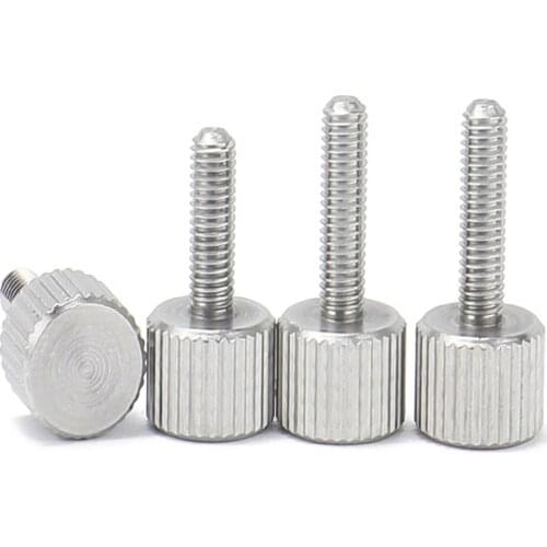 M6 Knurled Thumb Screw Thin Type With Knurling Screws Manual Adjustment Bolt Knukles Tornillos Parafuso Tornillo Vis DIN653 Viti