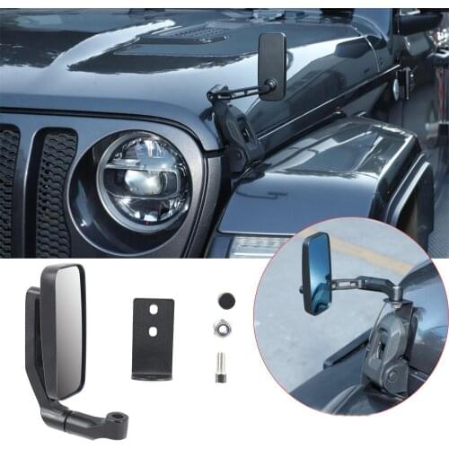 Hood Latches Lock Catch Rearview Mirrors Trim forJeep Wrangler JL JT Gladiator Auto trim