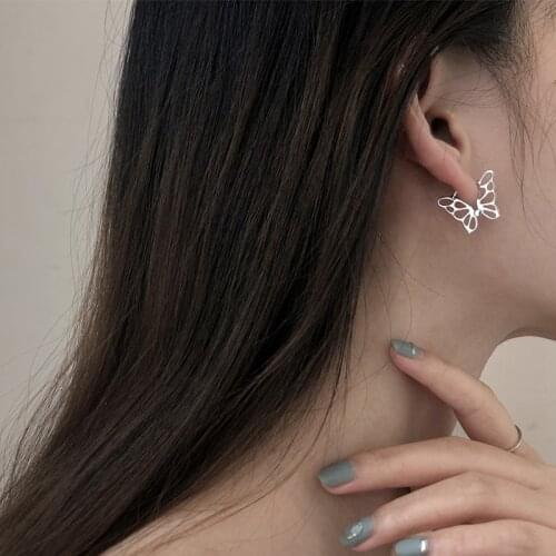 Todorova Elegant Hollow Butterfly Stud Earrings Korean Insect Small Earrings Women Jewelry Party Gift Pendientes