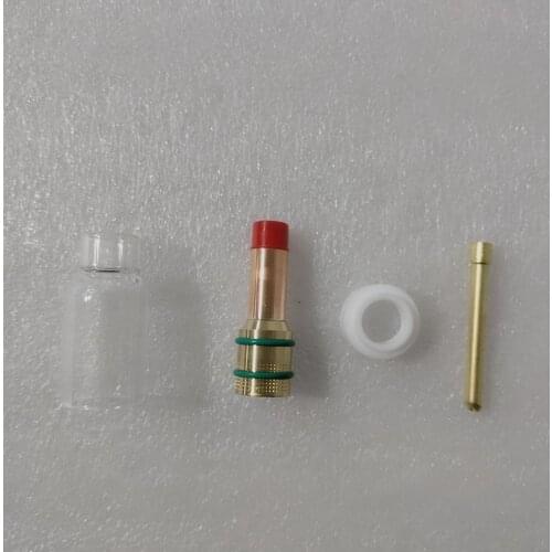 1Set Pyrex Glass Nozzle Kits TIG Gas Lens Collet For Welding Torch PTA DB SR WP17 18 26
